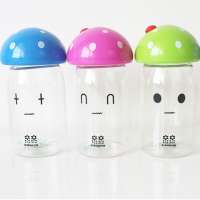 350ml Cute Mushroom Cultivation Agaric Water Bottle For Kids